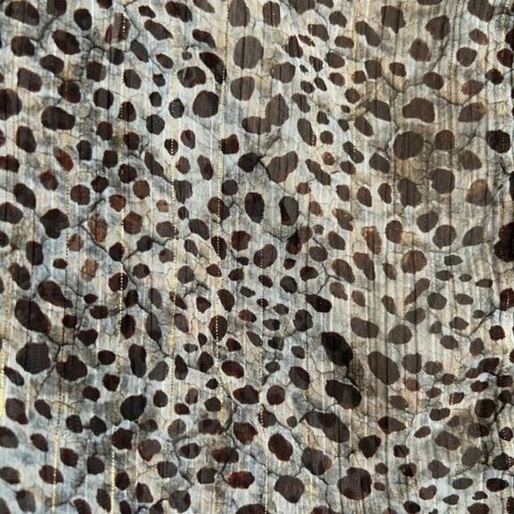 ZARA Sheer Animal Print Crop Top - Picture 7 of 9
